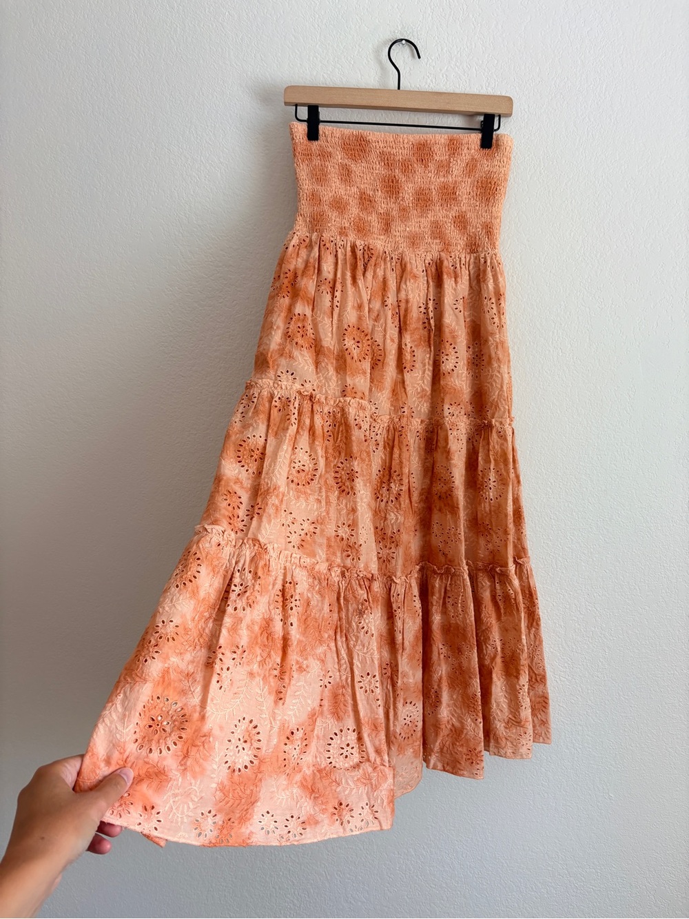 Jen’s Pirate Booty Rooftop Eyelet Skirt Dress in Apricot - Picture 9 of 10